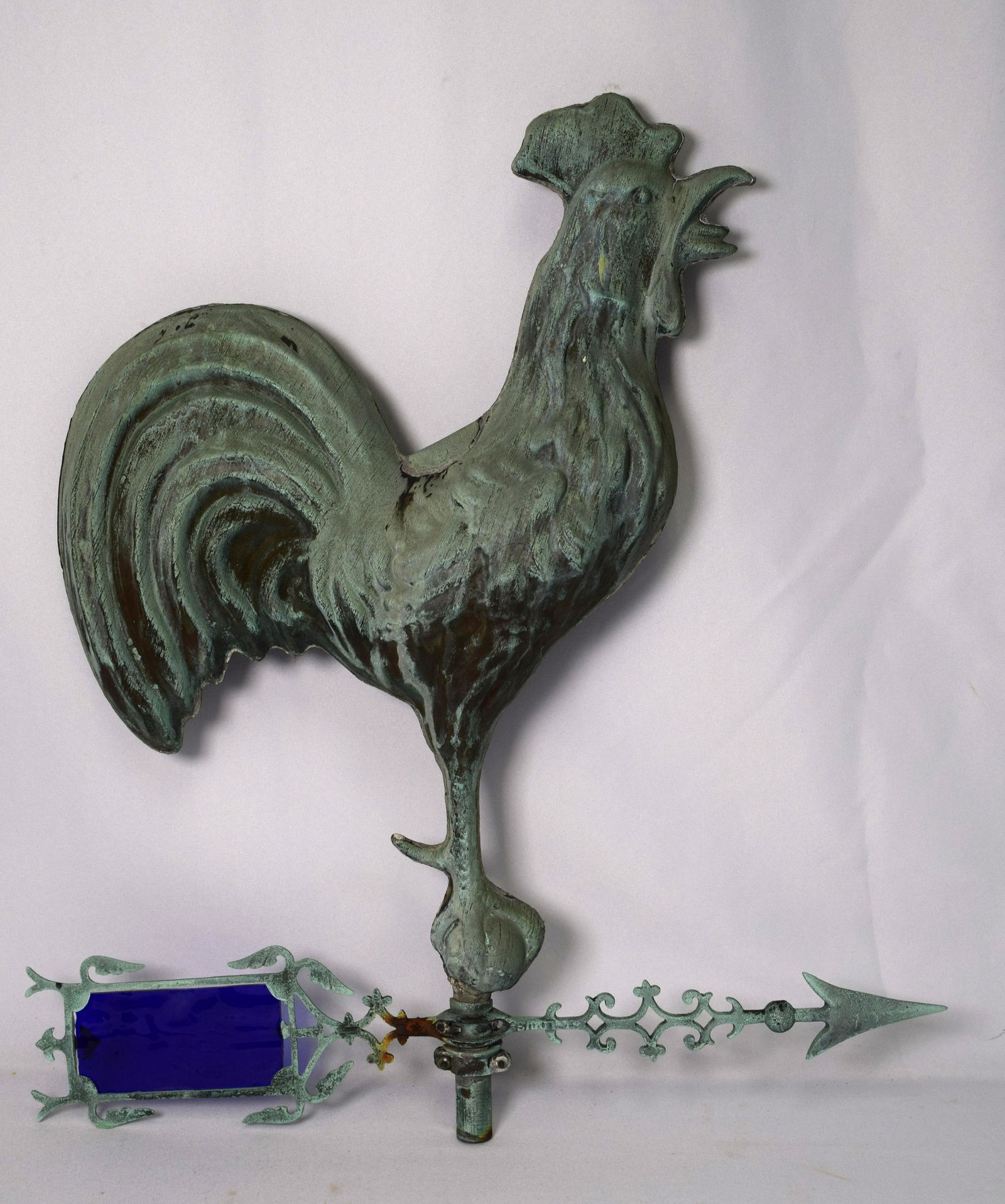 COPPER ROOSTER WEATHERVANE: (1 of 2)