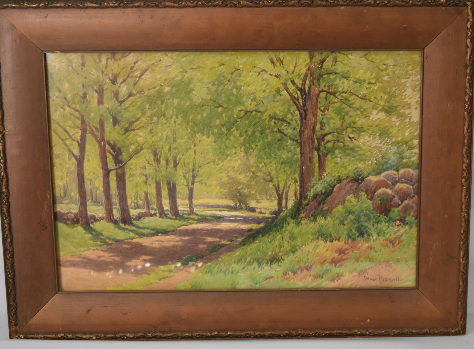 WILLAIM PASKELL WATERCOLOR PAINTING: (1 of 4)