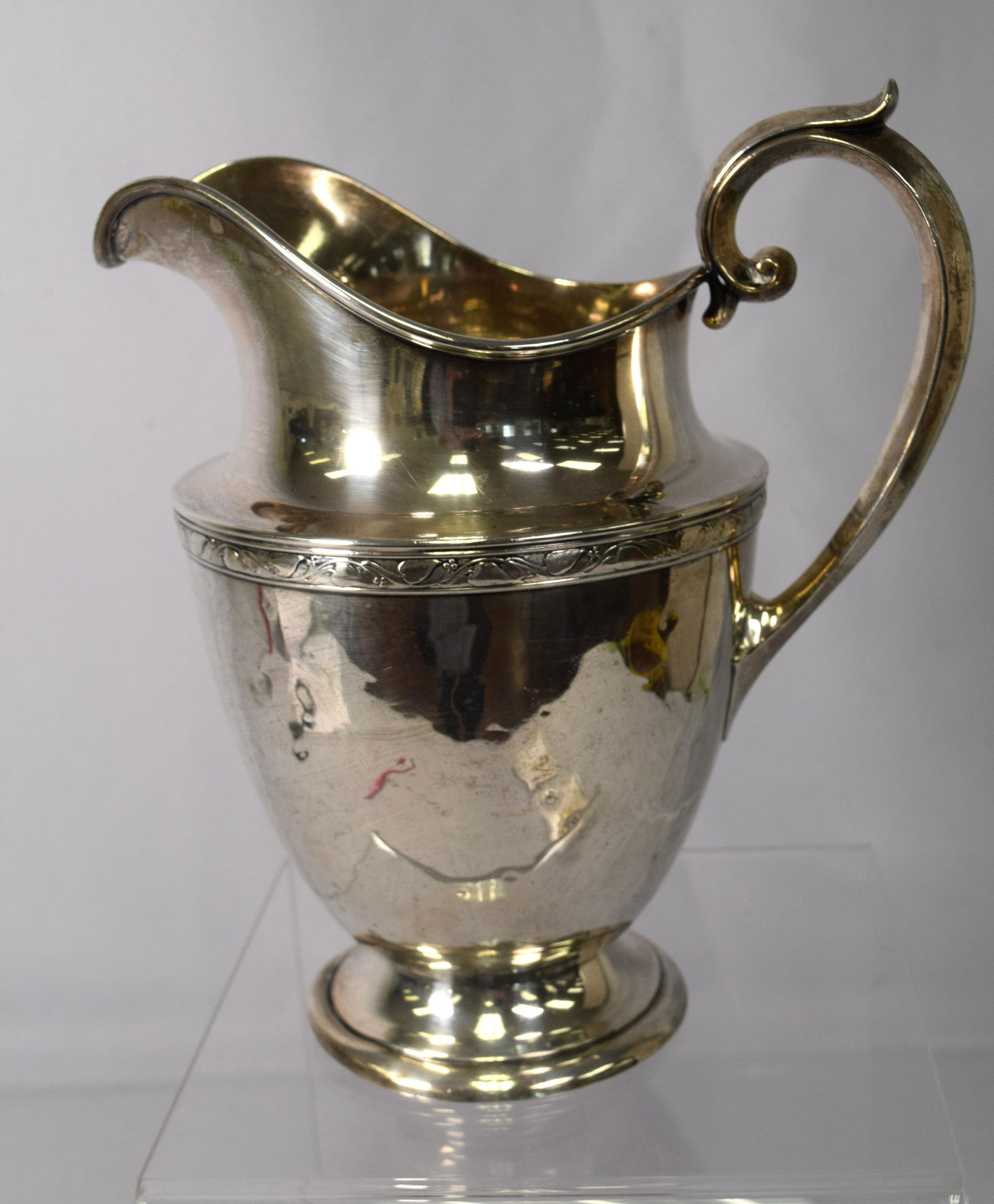 GORHAM STERLING SILVER WATER PITCHER: (1 of 4)