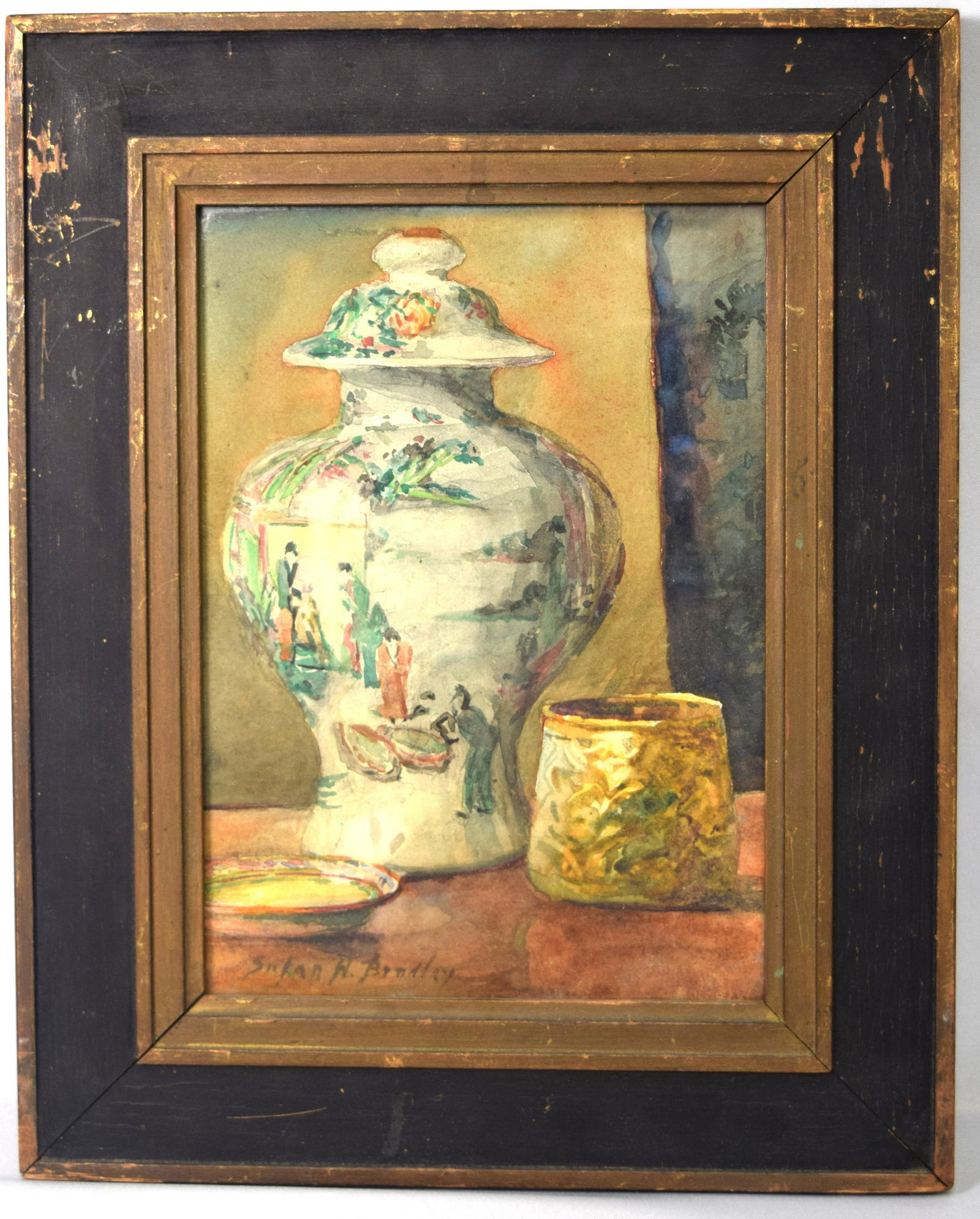 SUSAN HINCKLEY GREENOUGH BRADLEY WATERCOLOR PAINTING: (1 of 4)