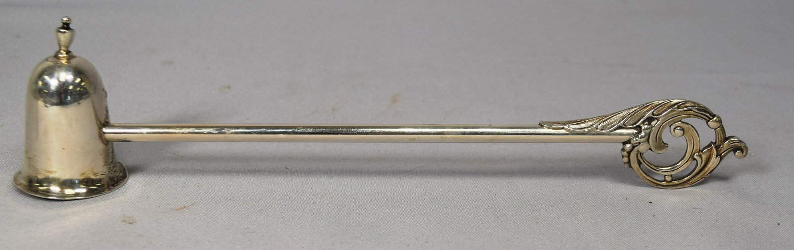 STERLING SILVER CANDLE SNUFFER:  (1 of 2)