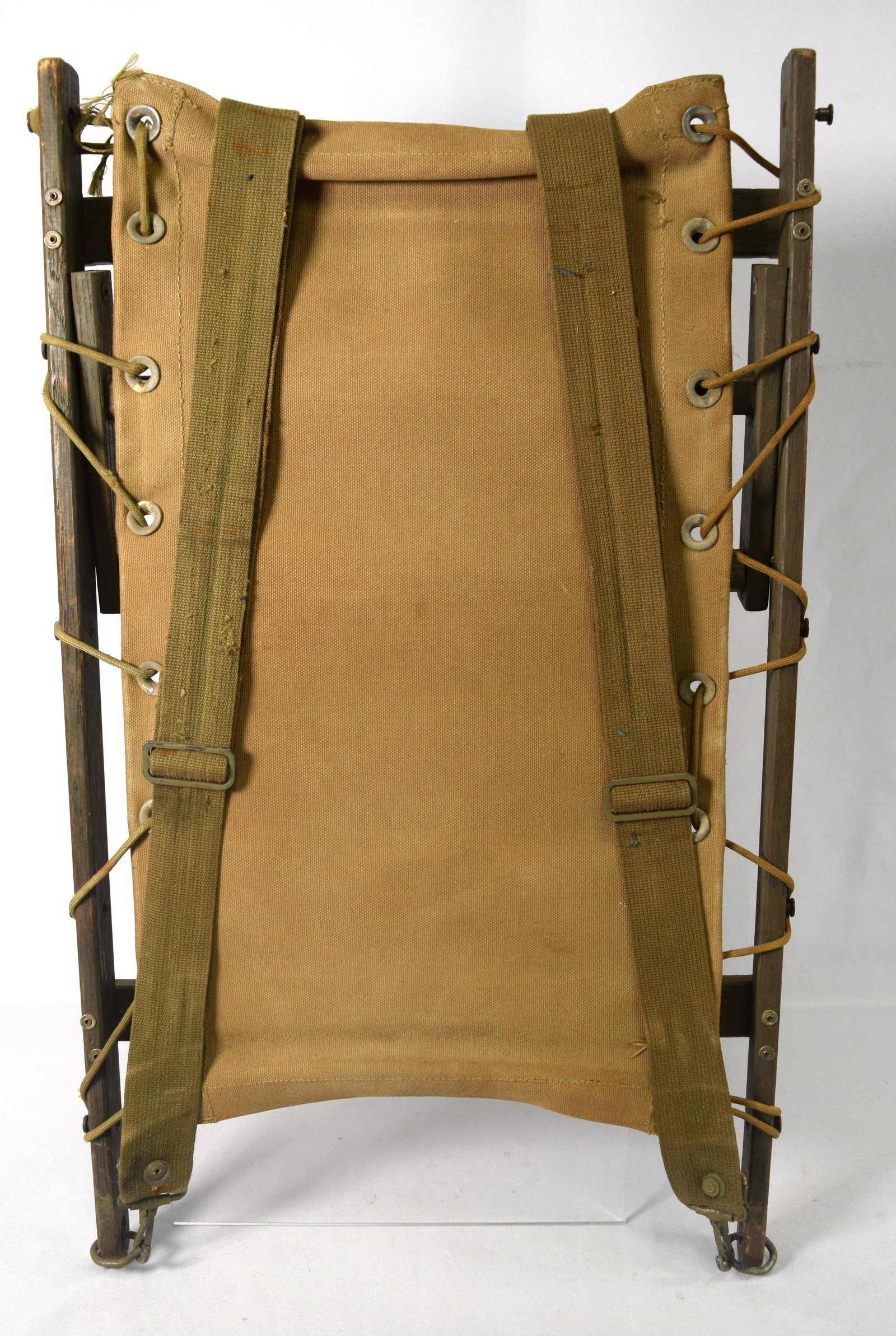 WWII US BACK PACK RACK WITH STRAPS: (1 of 3)