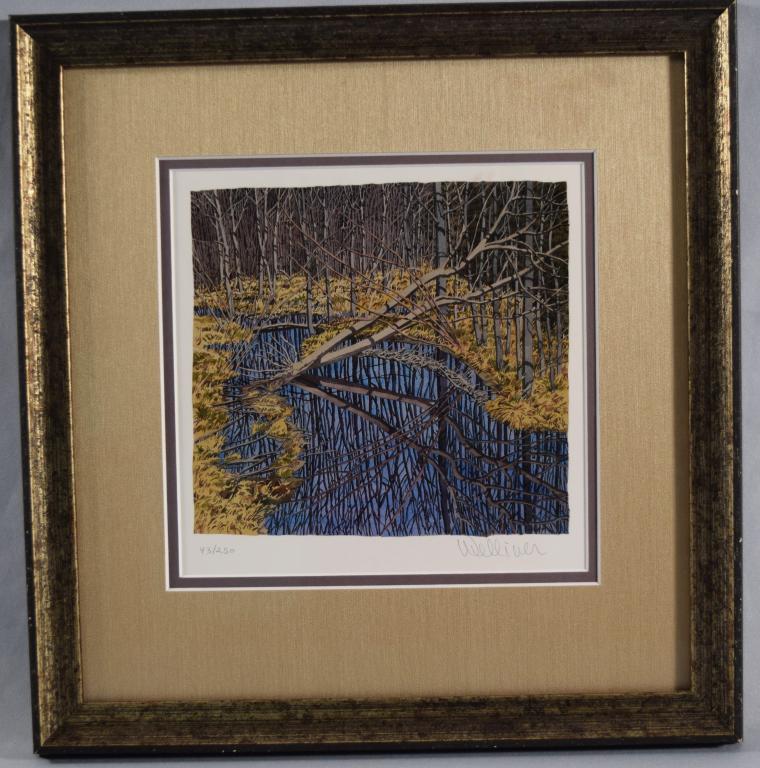 NEIL WELLIVER WOODBLOCK PRINT (1 of 4)