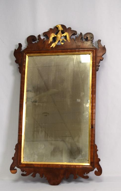 1780 SIGNED PHILADELPHIA CHIPPENDALE MIRROR (1 of 6)