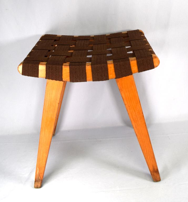 MID CENTURY JENS RISOM FOR KNOLL STOOL: (1 of 9)