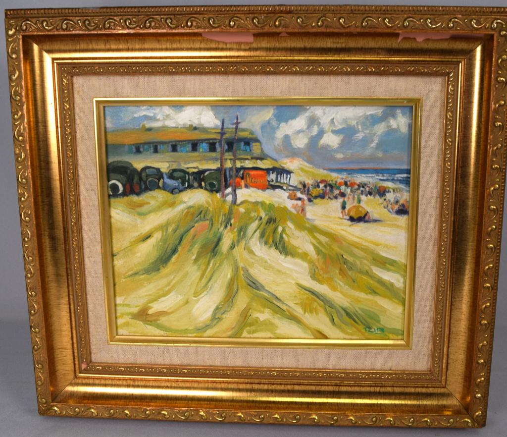 ROGER BARRON OIL PAINTING MAINE COAST (1 of 5)