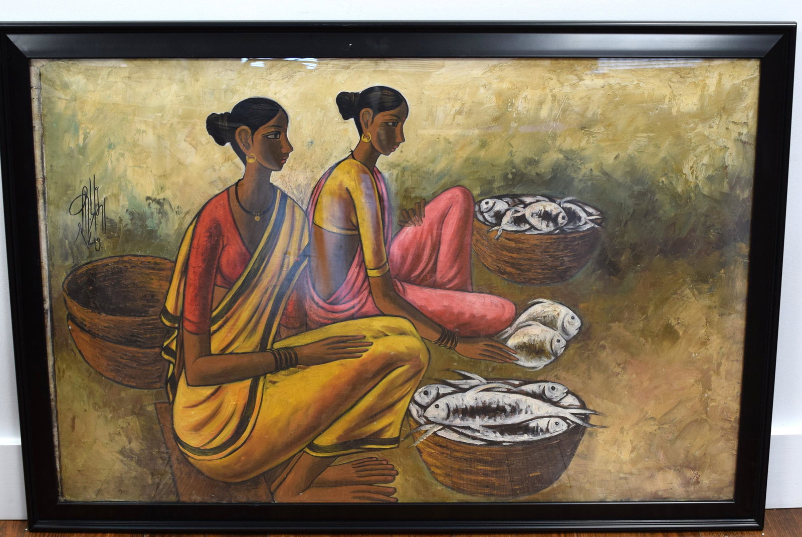 B. PRABHA OIL ON CANVAS PAINTING: (1 of 7)