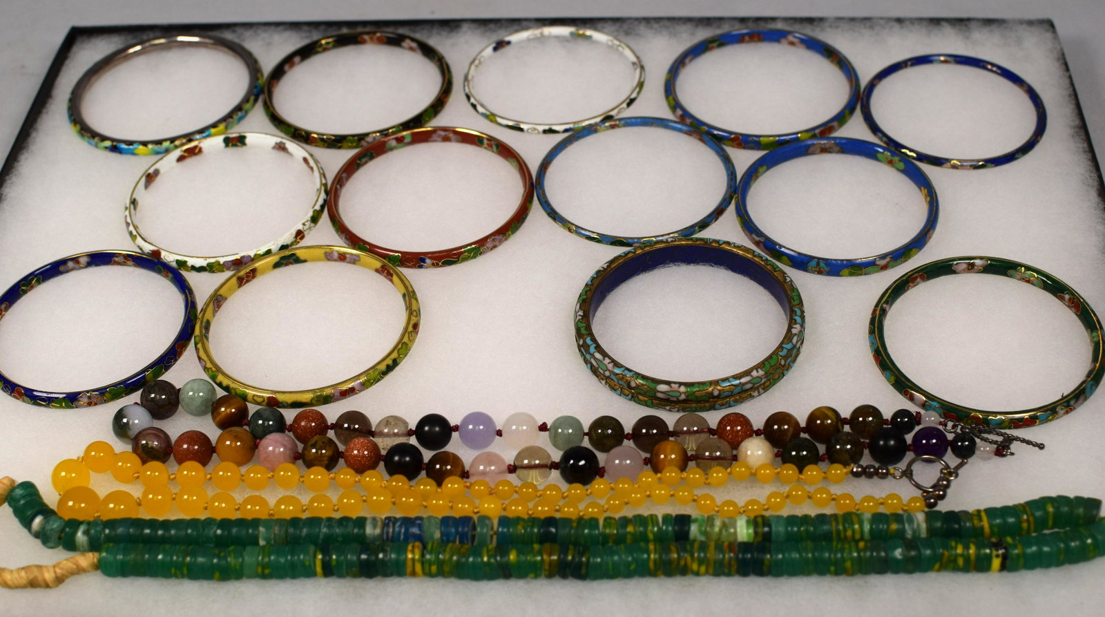 (13) CLOISONNE BRACELETS & (3) NECKLACES (1 of 5)