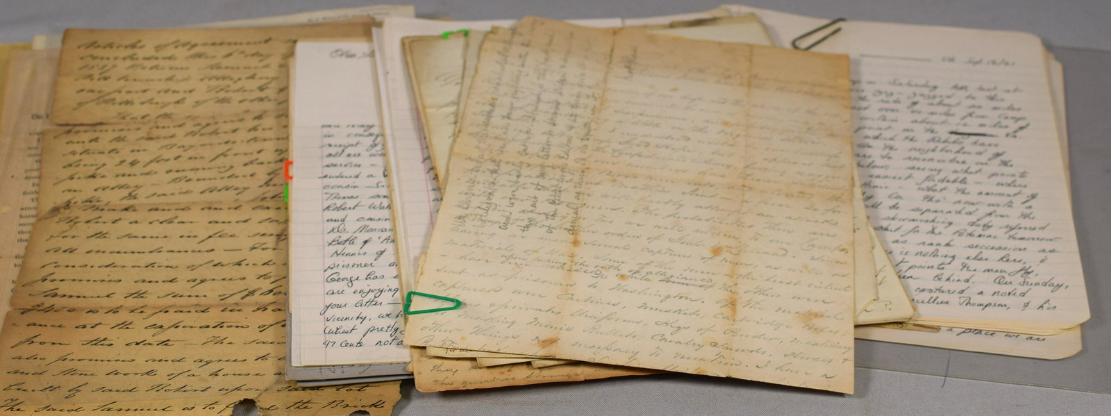 COLLECTION OF CIVIL WAR LETTERS & CORRESPONDENCE (1 of 17)