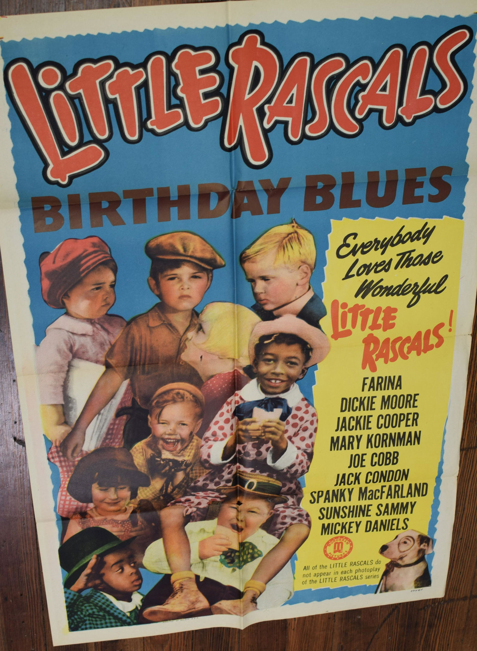 LITTLE RASCALS BIRTHDAY BLUES POSTER (1 of 7)