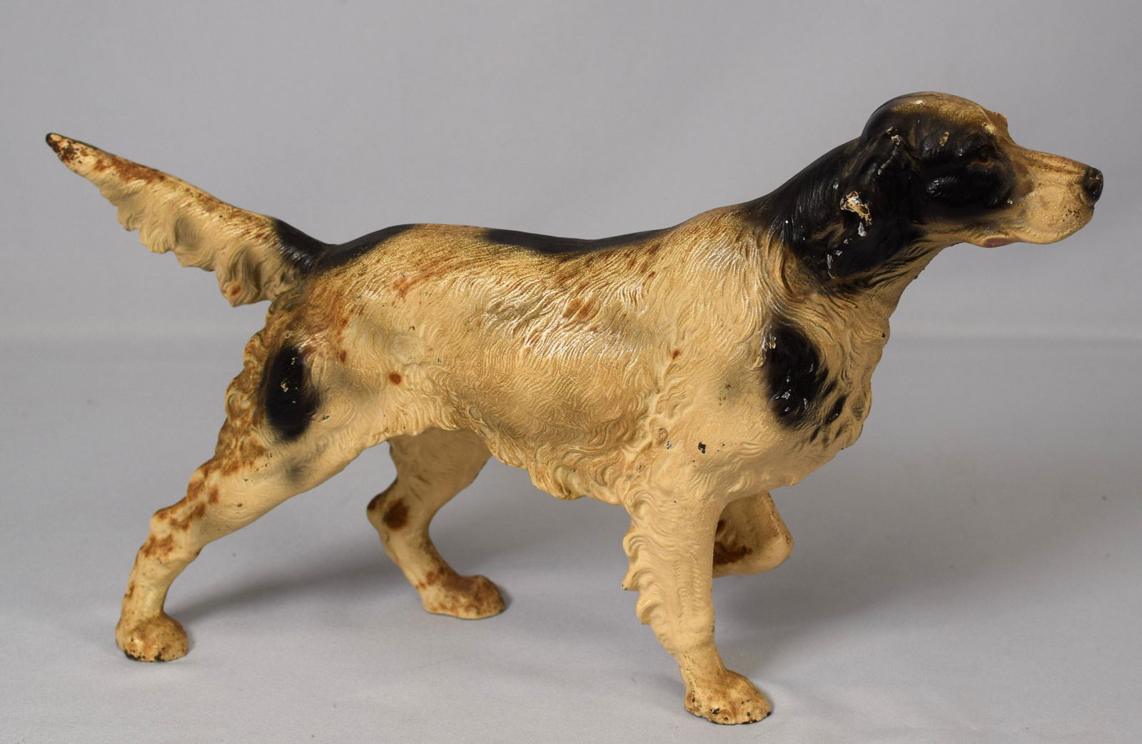 ANTIQUE HUBLEY CAST IRON POINTER DOG DOORSTOP (0028) on Mar 27, 2022