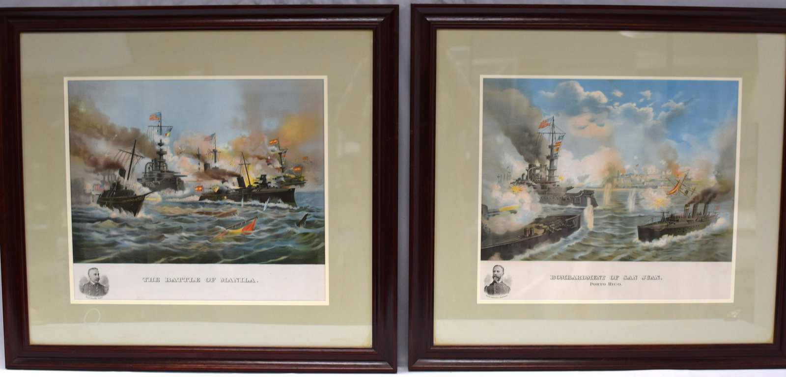 (on-2) SPANDISH AMERICAN WAR COLOR LITHOGRAPHS (1 of 9)