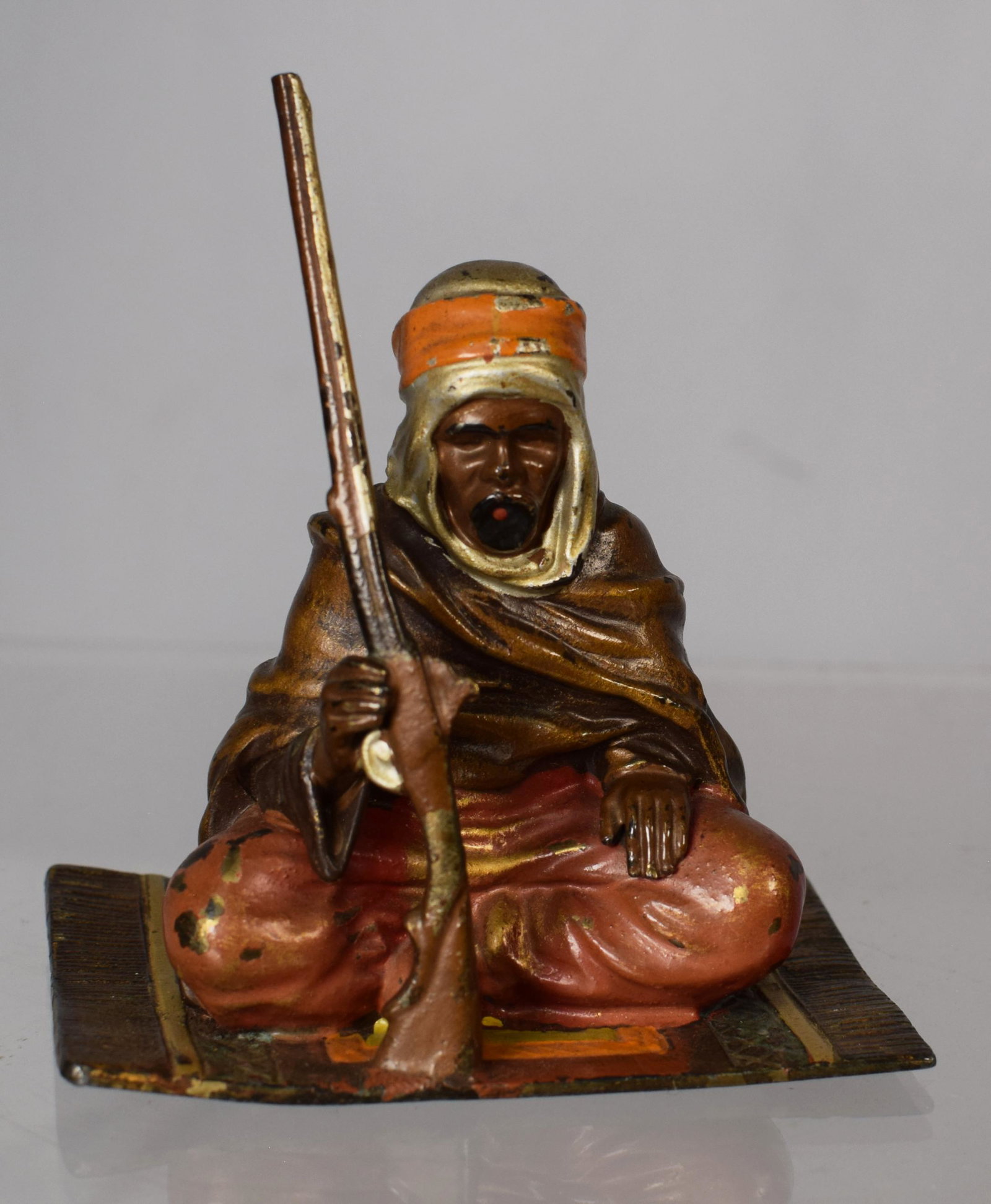 AUSTRIAN COLD PAINTED METAL MINIATURE ARAB FIGURE (1 of 1)