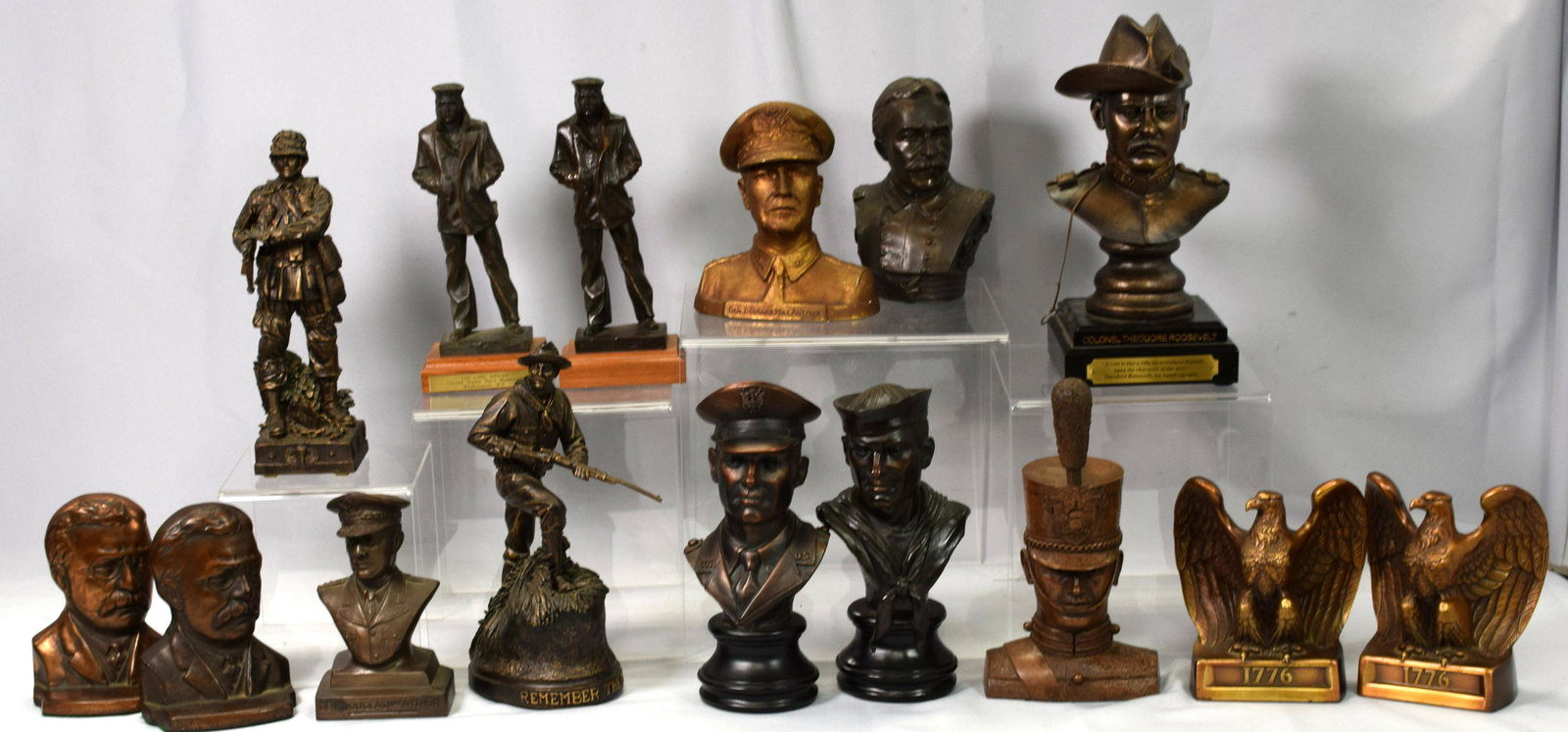 (on-14) MILITARY BUST AND BOOK END GROUPING (1 of 11)