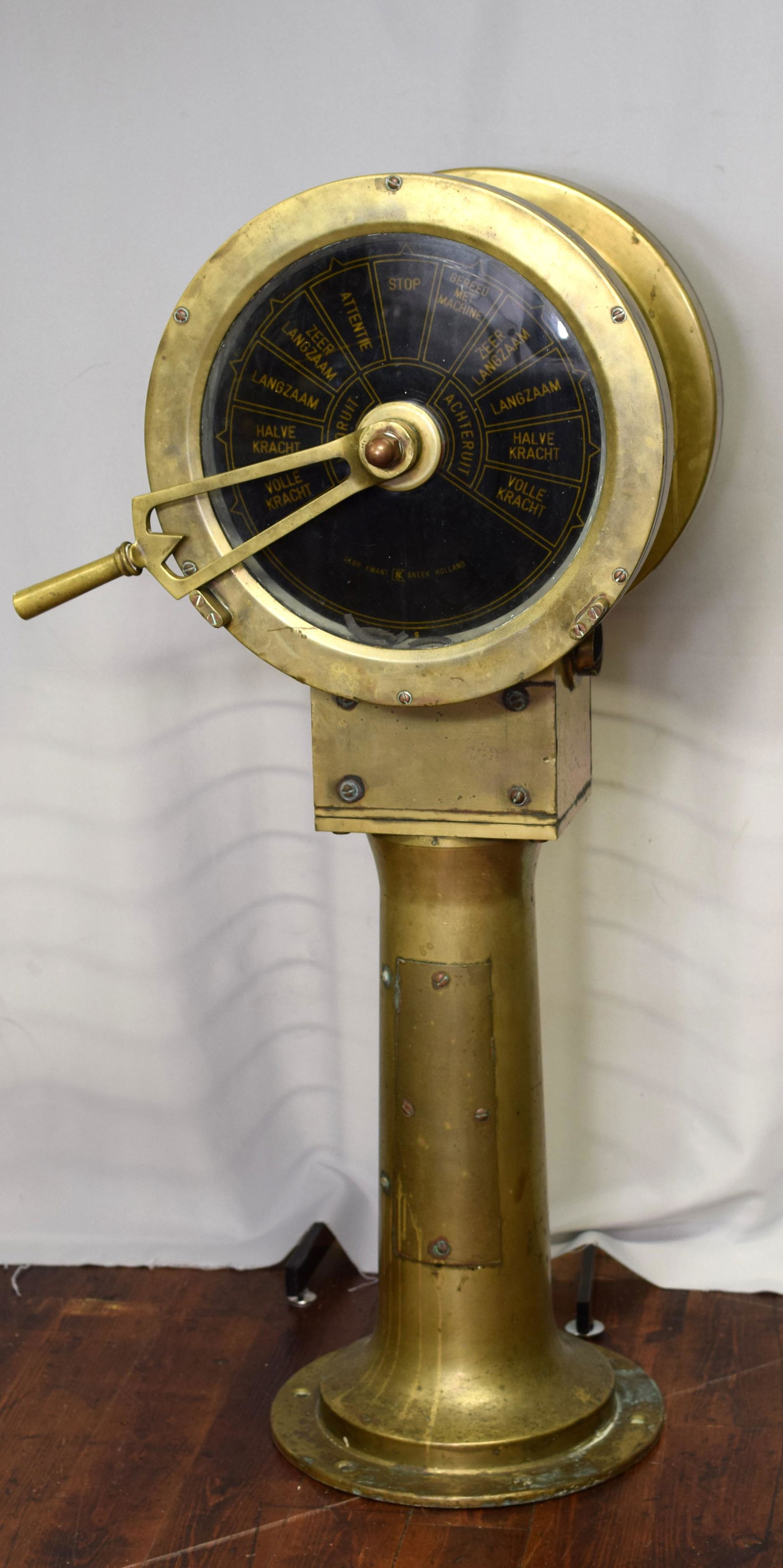 19TH BRASS SHIP'S TELEGRAPH (1 of 10)
