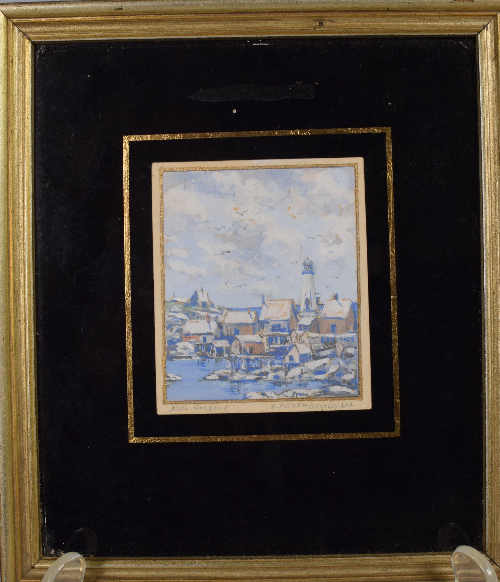 DANIEL PUTNAM BRINLEY MINIATURE WATERCOLOR (1 of 4)