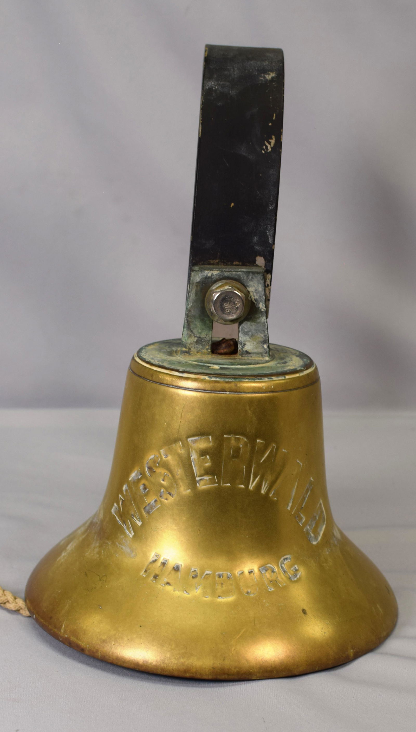 WWI SHIP'S BELL WESTERWALD HAMBURG (1 of 4)