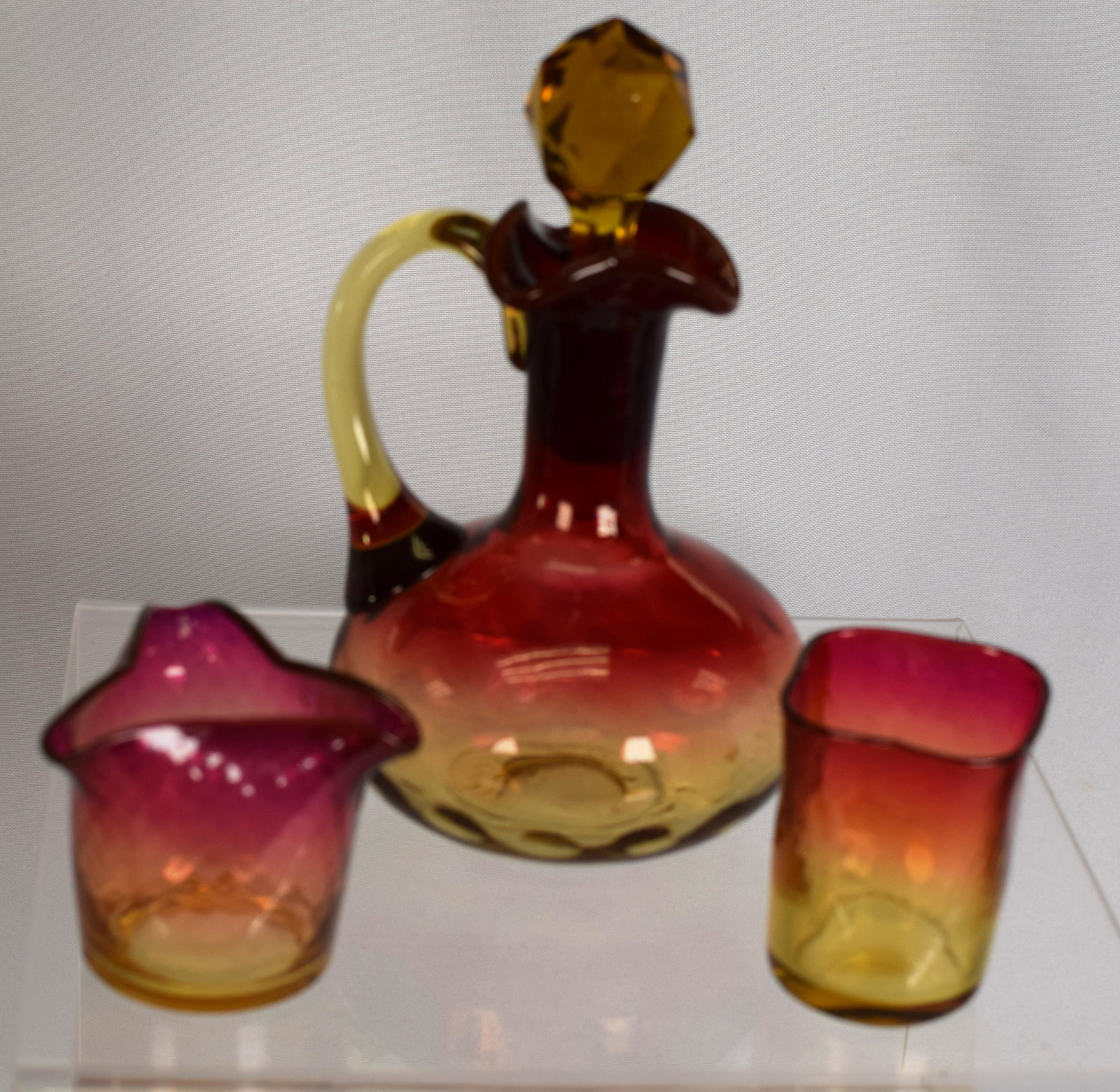 MT. WASHINGTON AMBERINA GLASS GROUPING (1 of 6)