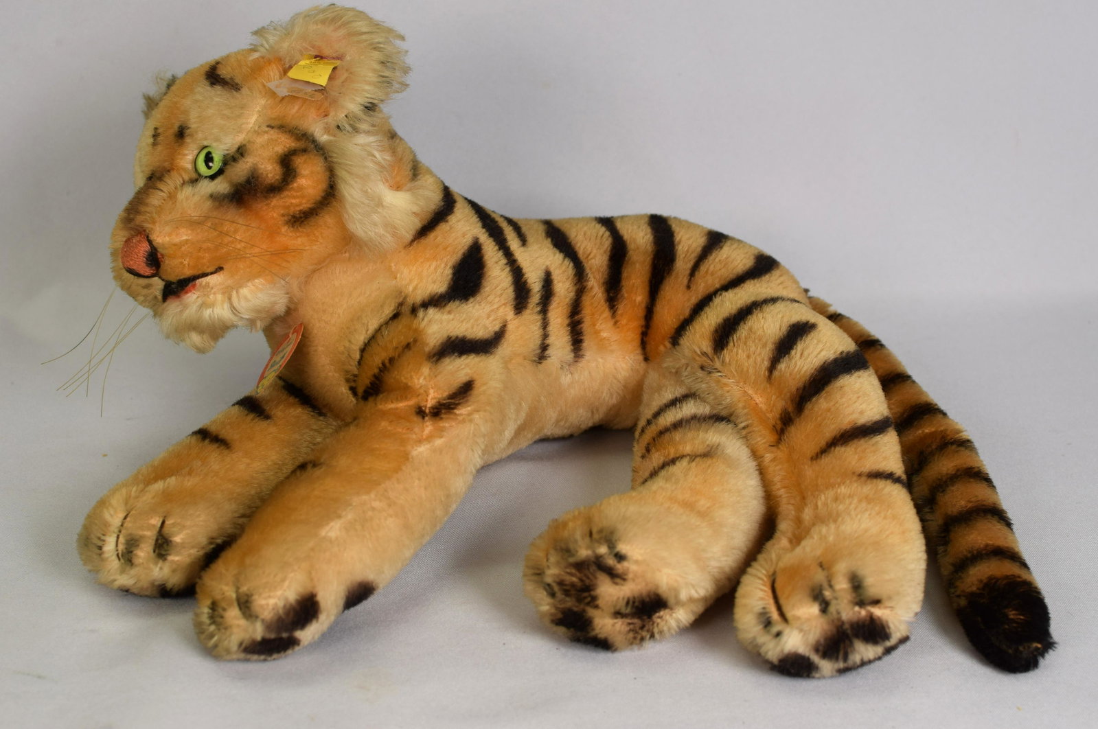 Steiff Tigre Bengal KFS N°3322,00 – 22 Cm – Allemagne Années 60