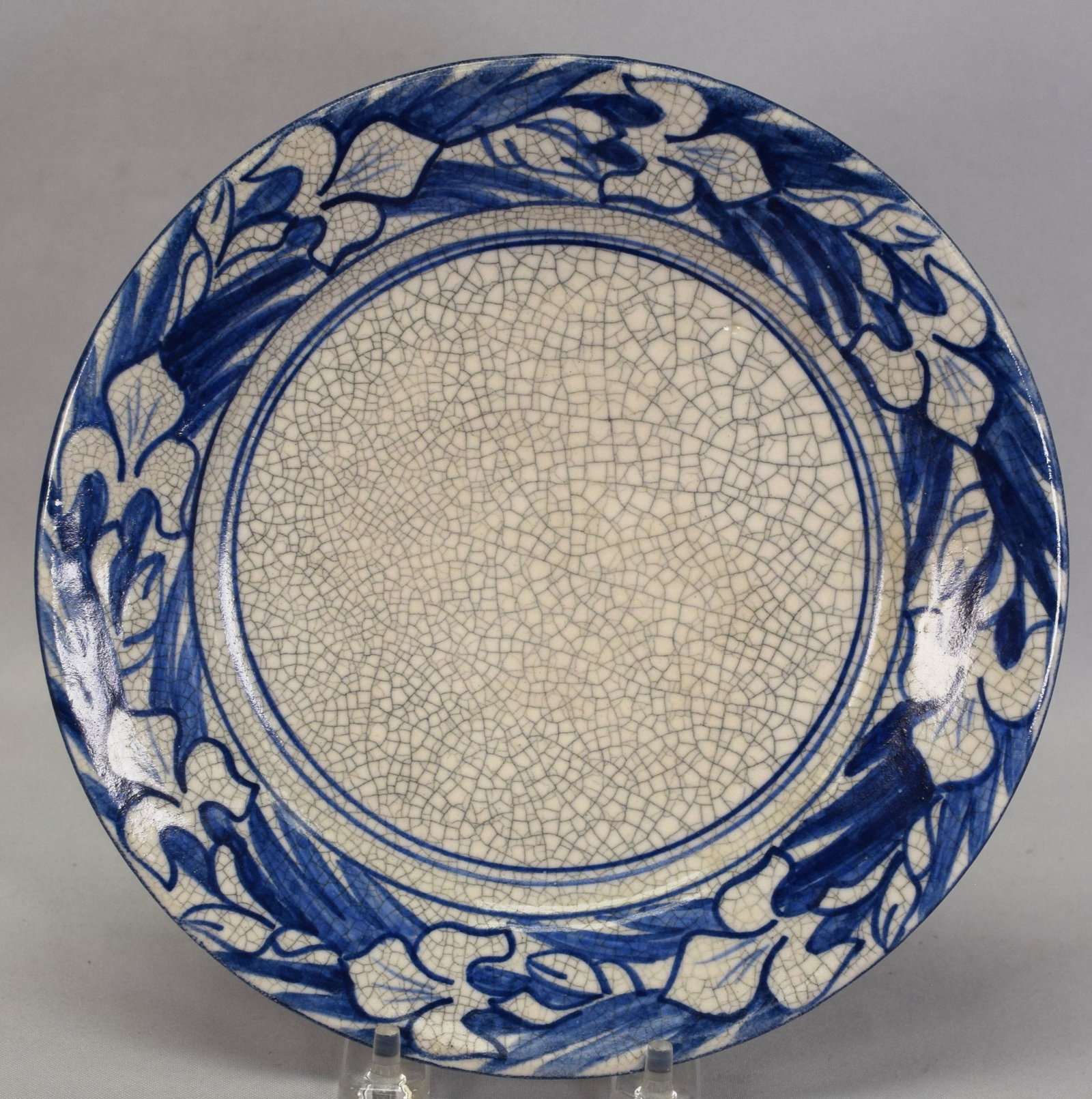 DEDHAM POTTERY IRIS PLATE (1 of 4)