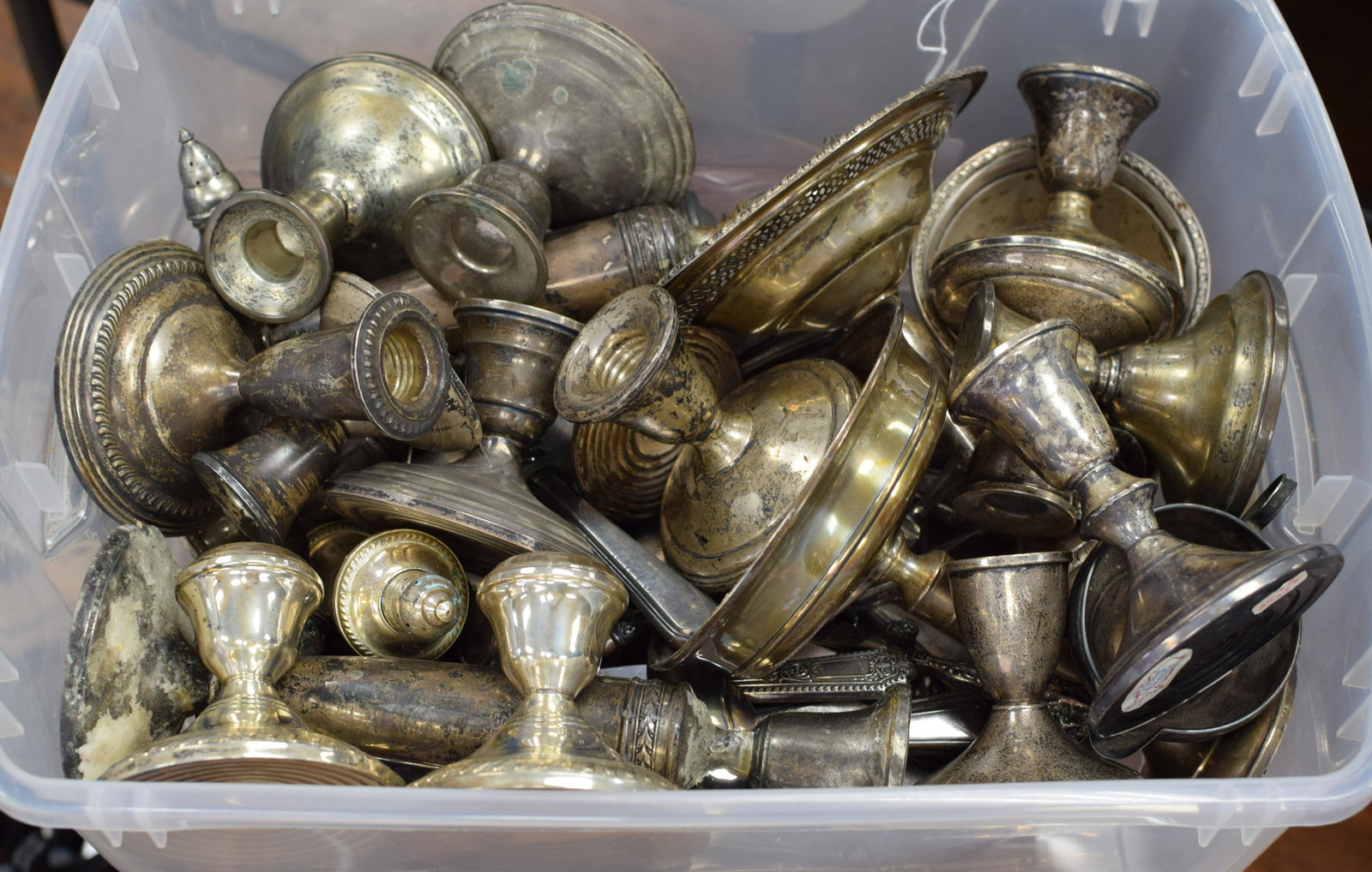 64 WEIGHTED STERLING SILVER PIECES (1 of 2)