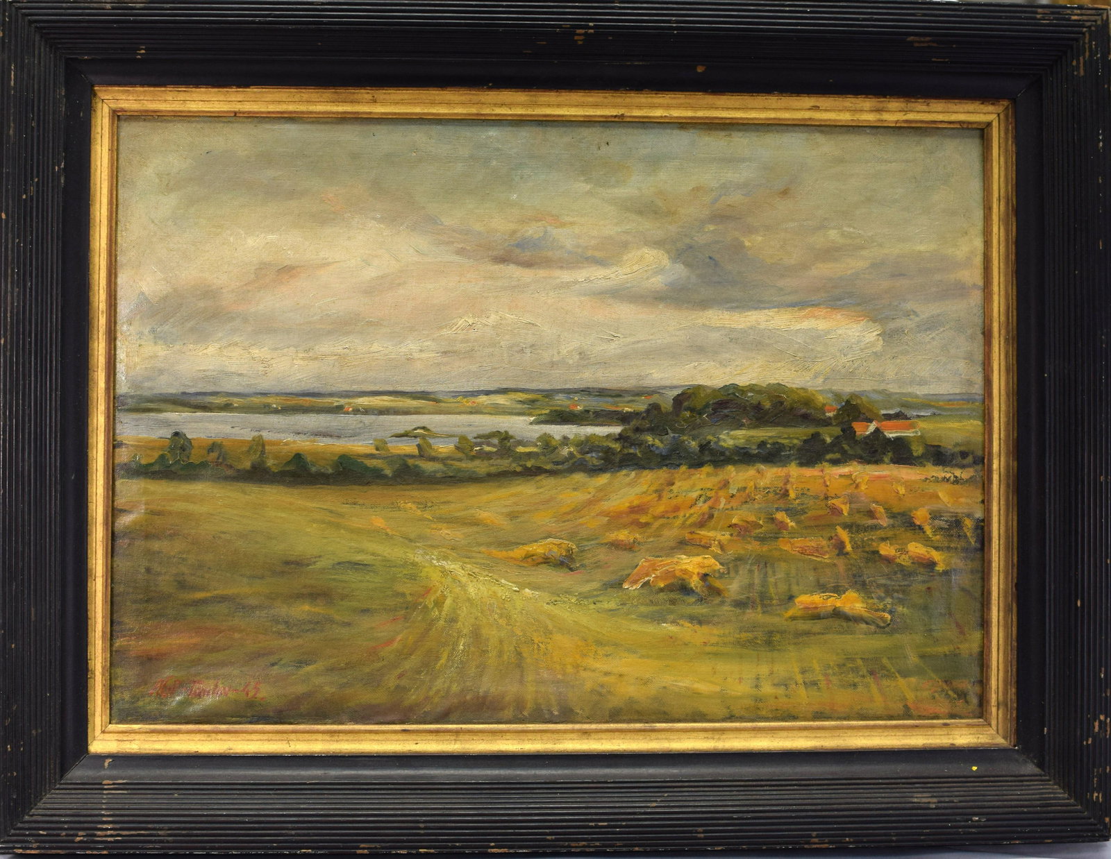 ALFRED GEORGE PELIKAR PASTORAL SCENE PAINTING (1 of 8)