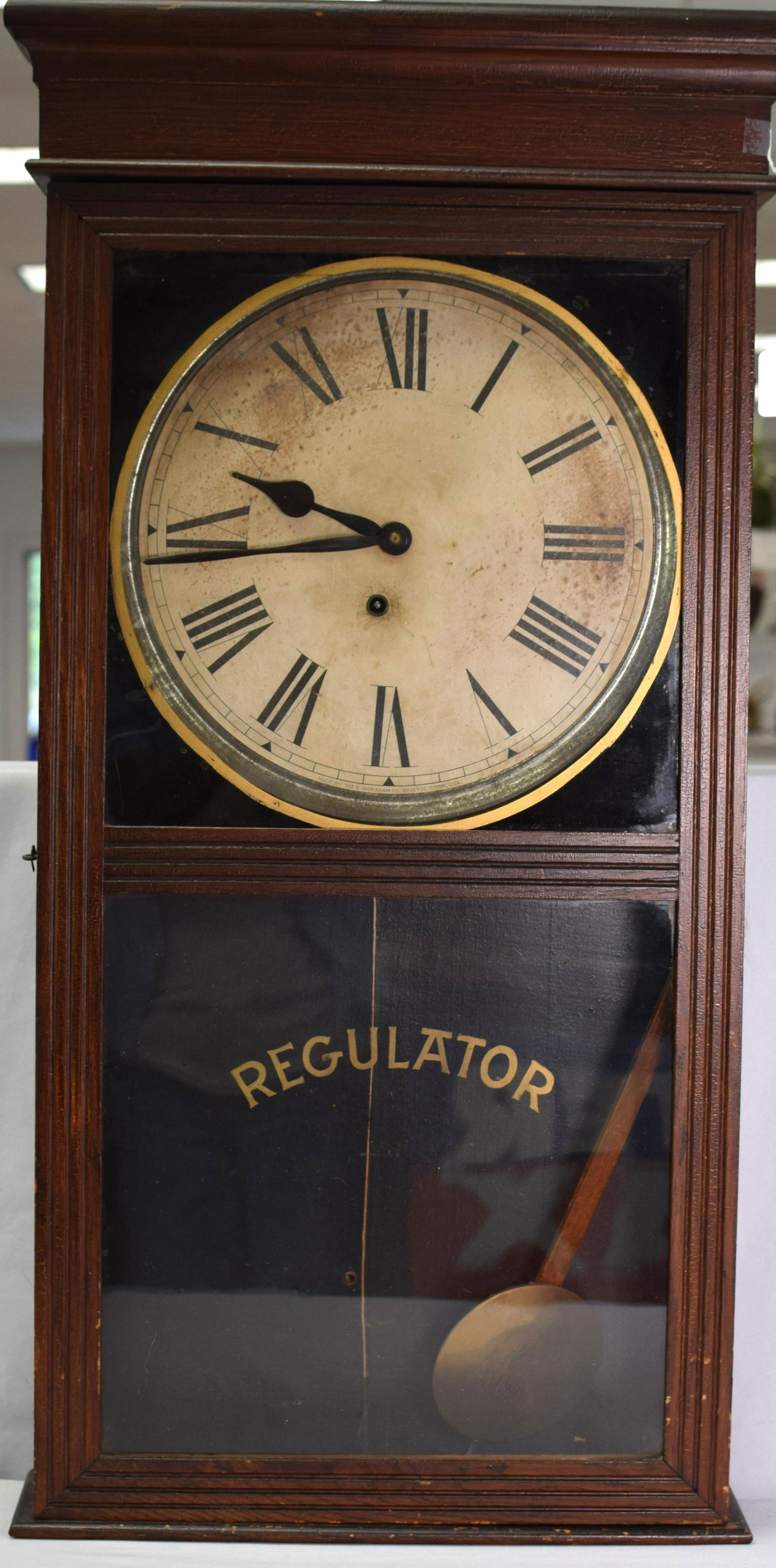 INGRAHAM REGULATOR WALL CLOCK (0170A) on Dec 18, 2022 White's