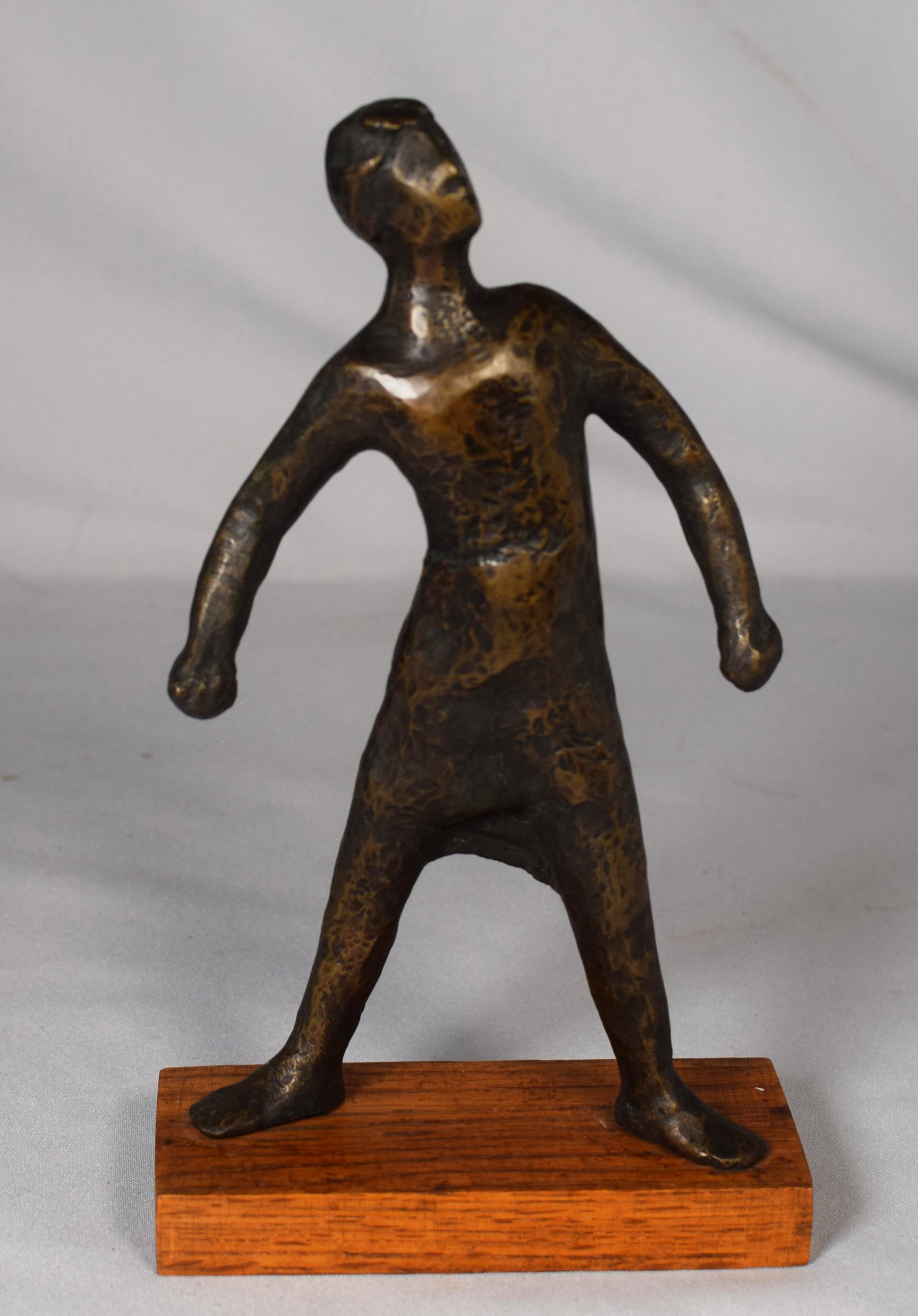 MID-CENTURY RUSSIAN TYPE BRONZE FEMALE FIGURE (1 of 3)