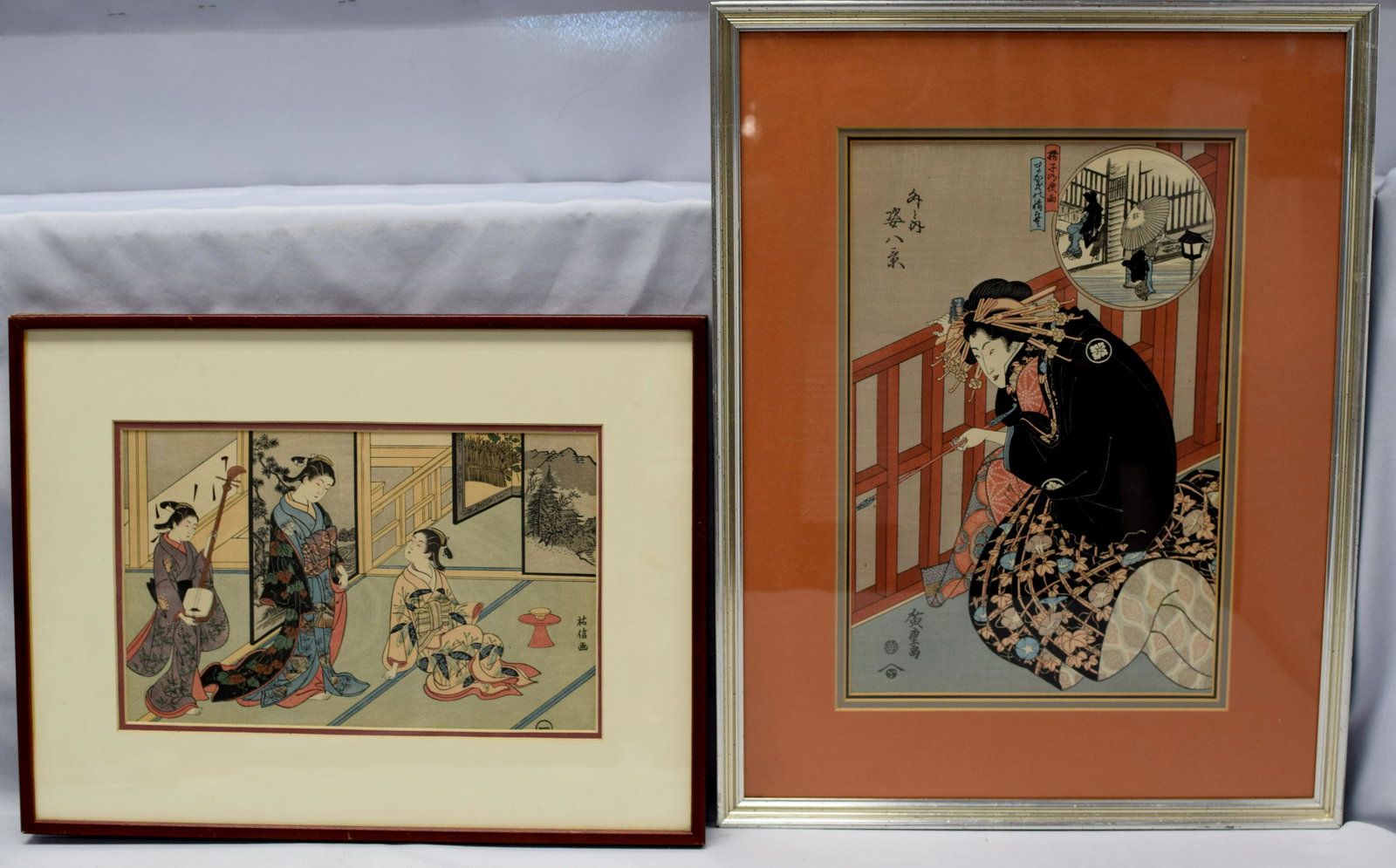 TWO SIGNED JAPANESE WOODBLOCK PRINTS (1 of 6)
