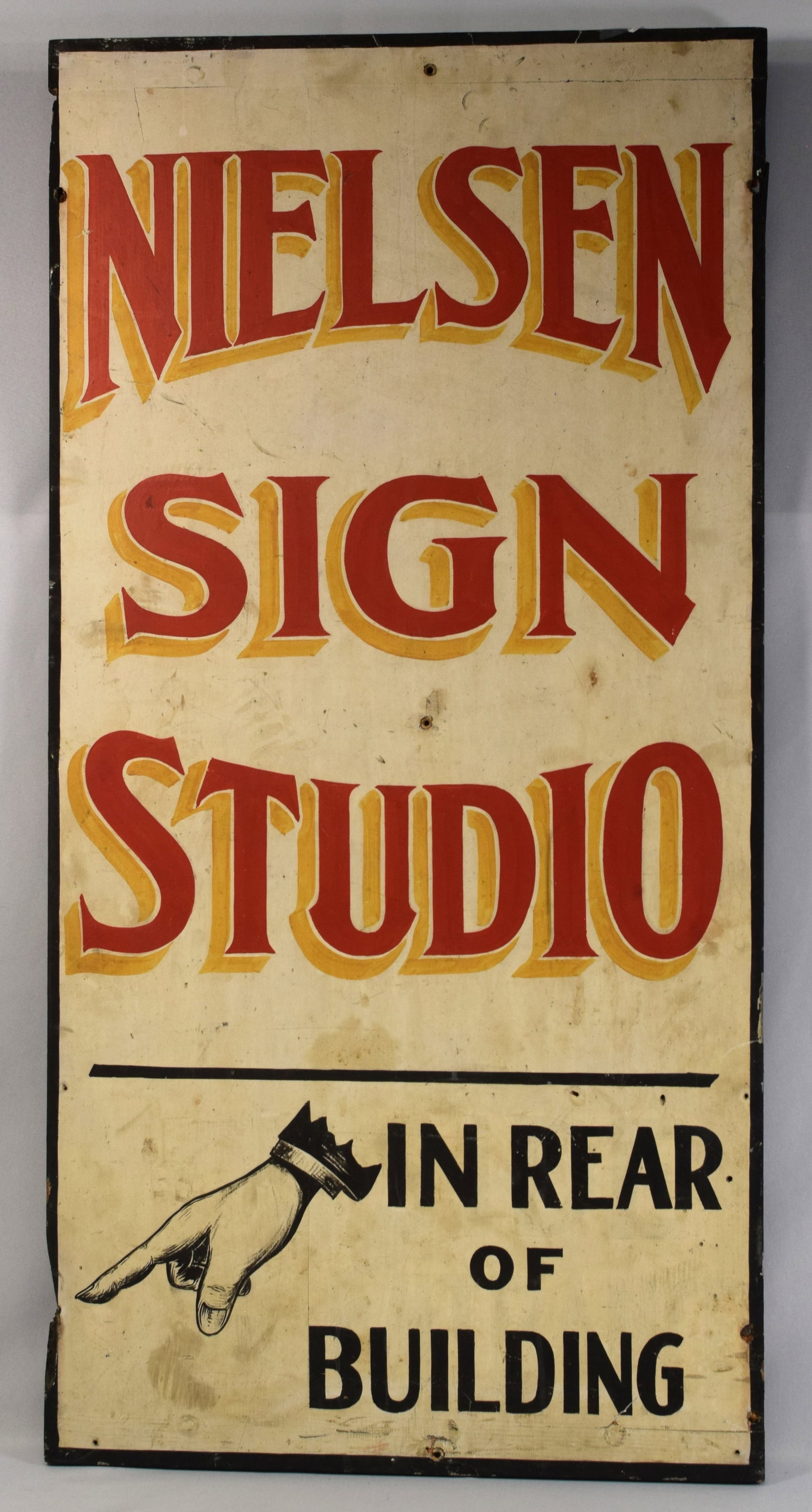 EARLY WOODEN SIGN BY NIELSEN SIGN STUDIO (1 of 6)