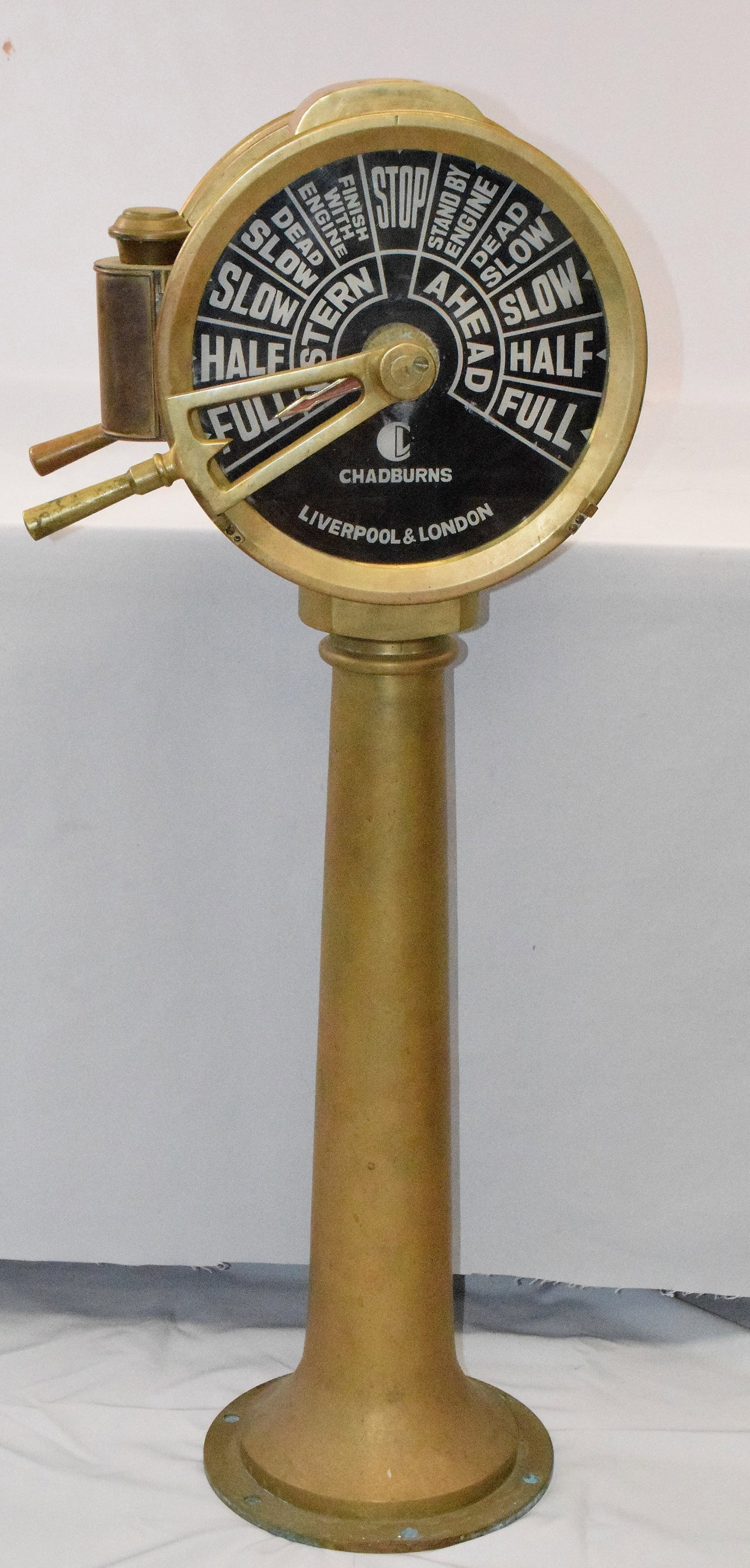 ANTIQUE CHADBURNS BRASS SHIPS TELEGRAPH (1 of 11)