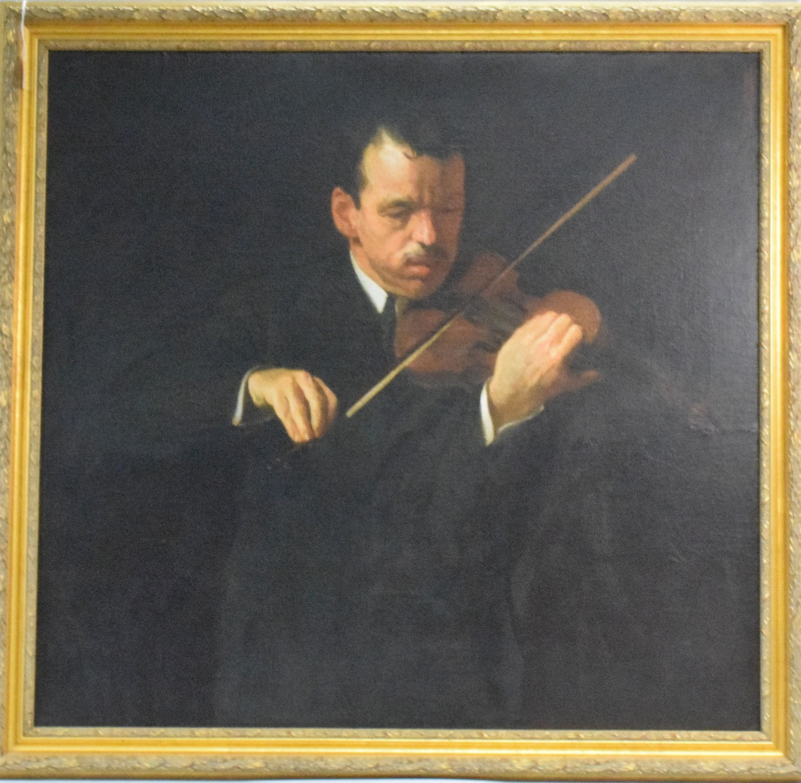 LARGE RICHARD ANDREW OIL PAINTING THE VIOLINIST (1 of 15)