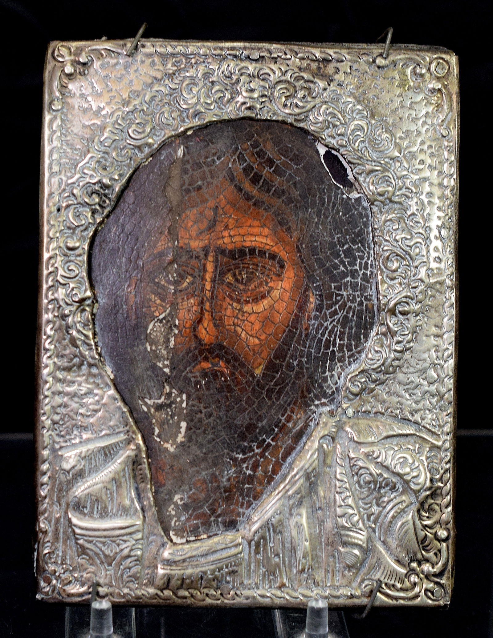 17TH C SMALL GREEK ICON (1 of 4)