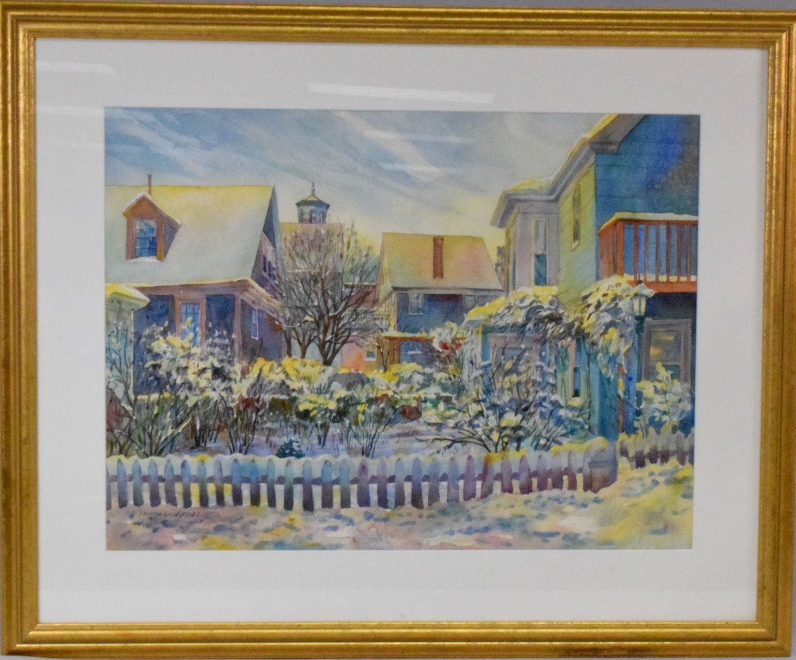 THOMAS REBEL WATERCOLOR PAINTING PROVINCETOWN, MA (1 of 9)