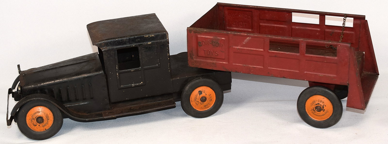 PRESSED STEEL COR-COR TRACTOR TRAILER (1 of 13)