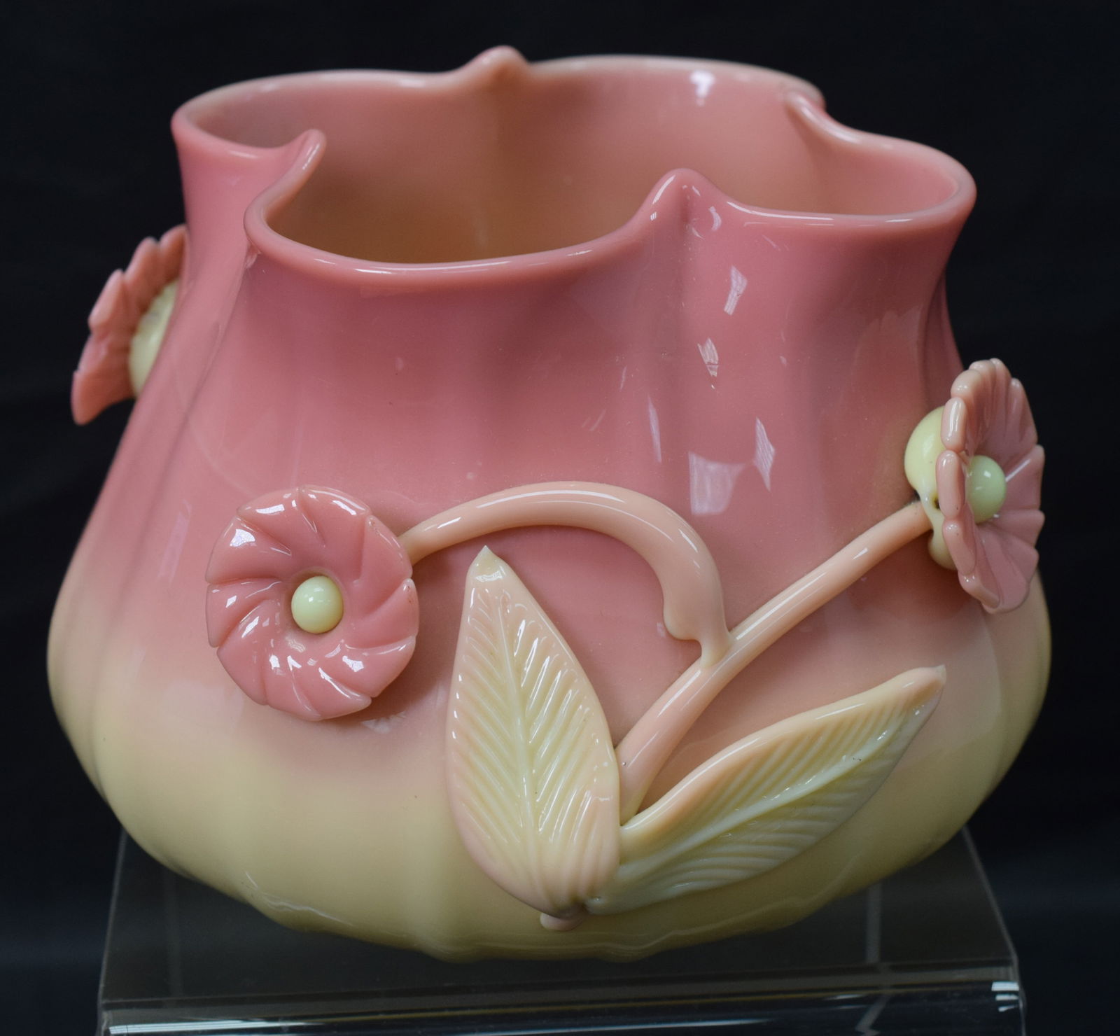 HIGH GLOSS PEACHBLOW VASE (1 of 9)