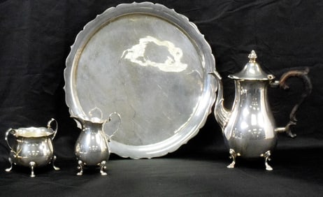 STERLING 4 PIECE COFFEE SET