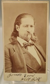 RARE JAMES BUTLER "WILD BILL" HICKOK SIGNED CDV