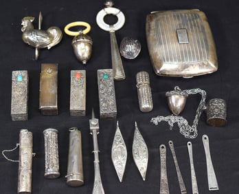 ASSEMBLED STERLING SILVER GROUPING