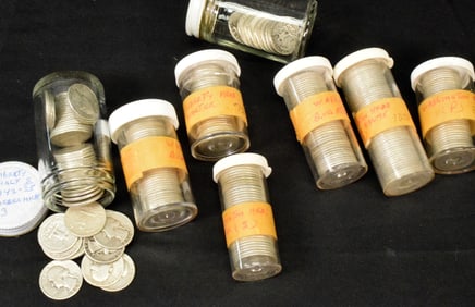 APPROX 356 US SILVER QUARTERS 1964 & BEFORE