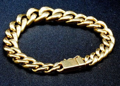 18K YELLOW GOLD LINK BRACELET