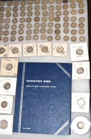 US SILVER MERCURY DIMES & ROOSEVELT DIMES