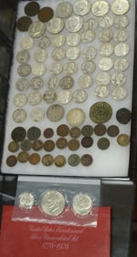 US & FOREIGN COINS, TOKENS, HALF, QUARTERS, ETC
