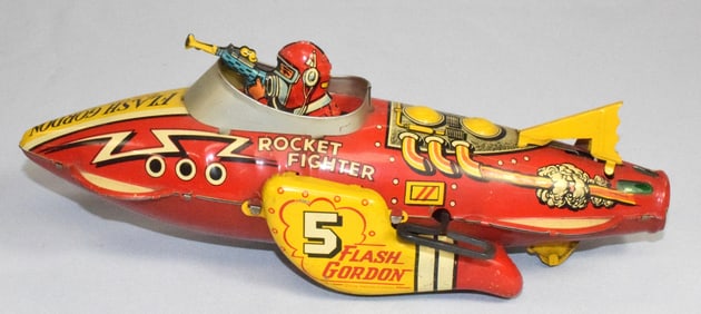 FLASH GORDON ROCKET FIGHTER SHIP 5 MARX WIND-UP.
