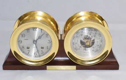 CHELSEA CLOCK & BAROMETER PRESENTATION SET