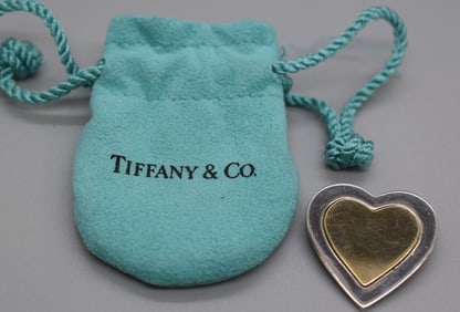 TIFFANY & CO. 18K YELLOW GOLD & STERLING PIN