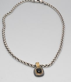 14K & STERLING DAVID YURMAN NECKLACE & PENDANT