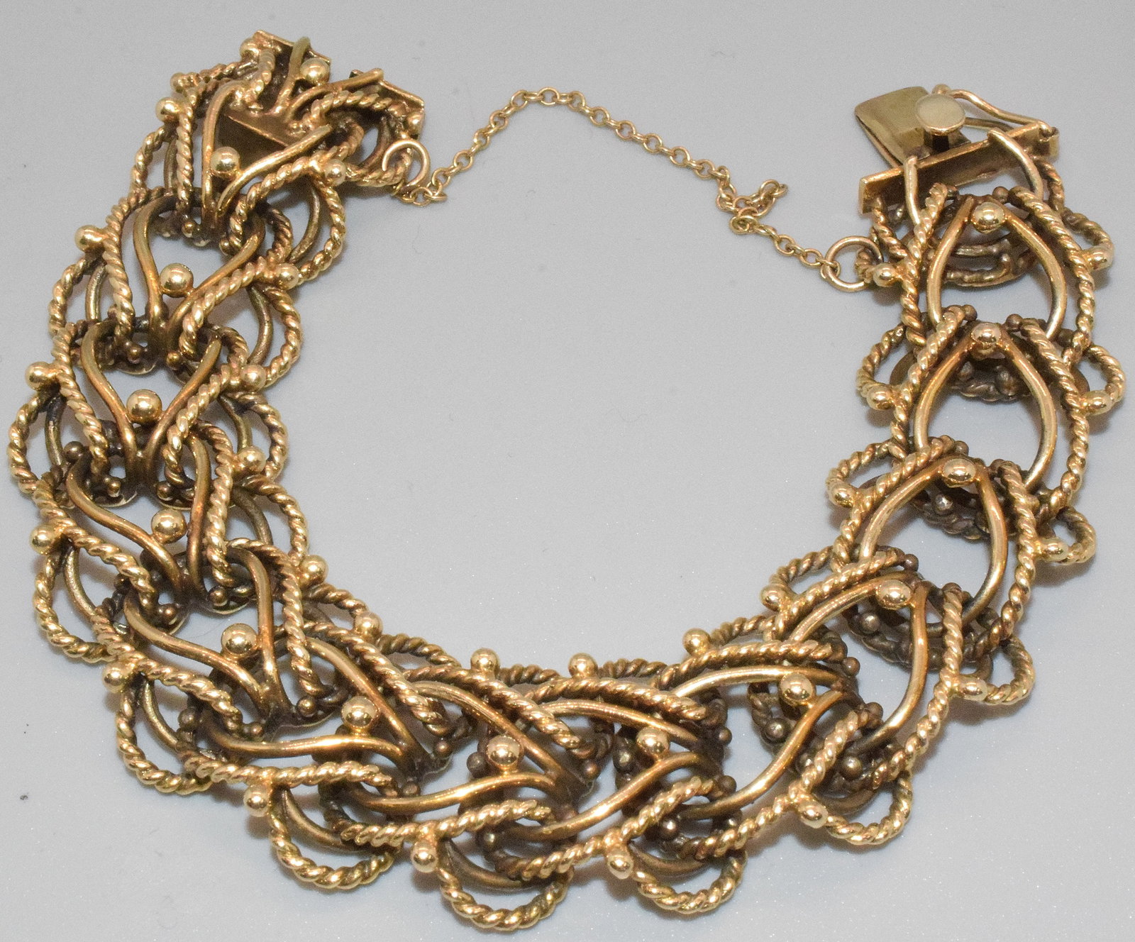14K YELLOW GOLD LINK BRACELET (1 of 3)