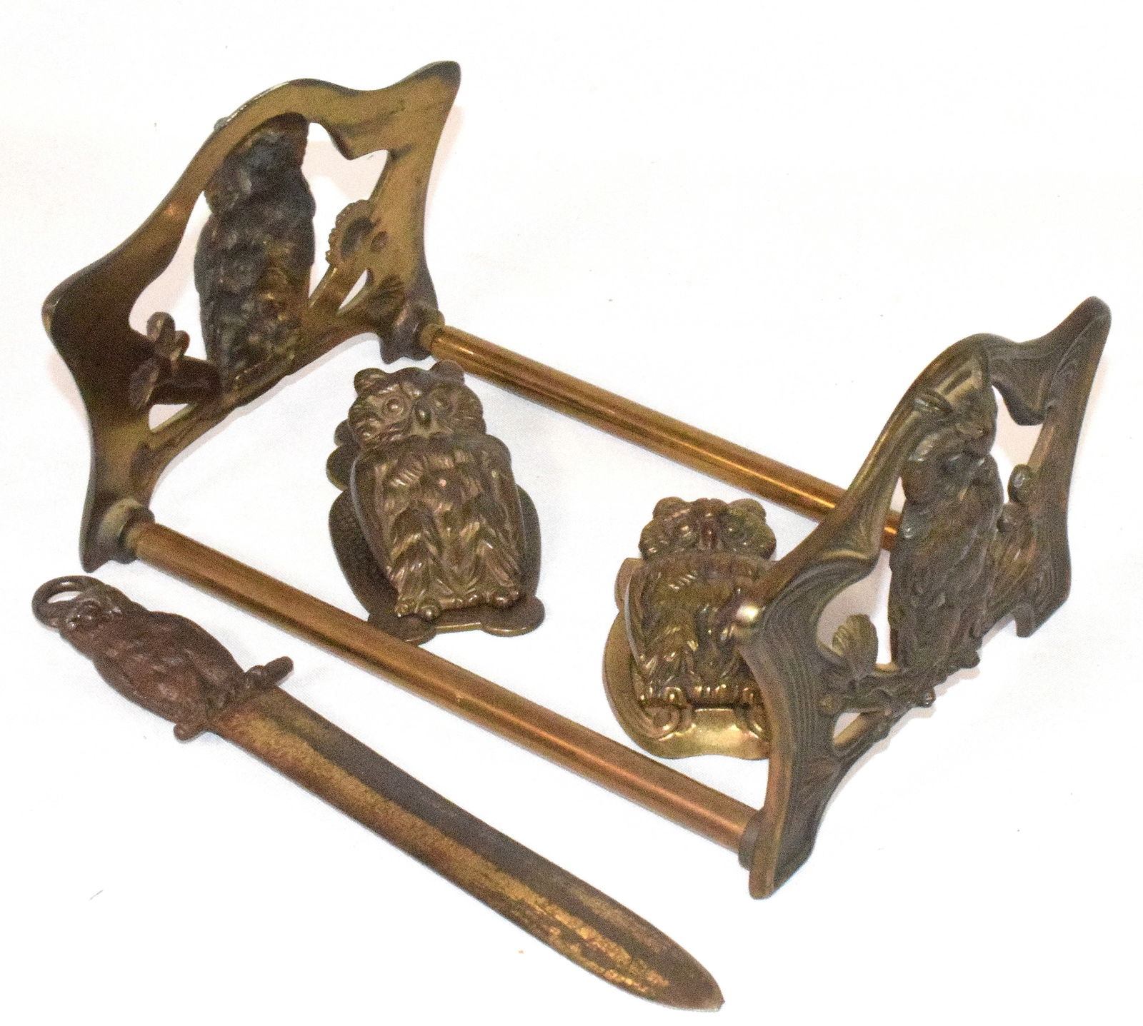 BRADLEY & HUBBARD OWL DESK ITEMS (1 of 6)