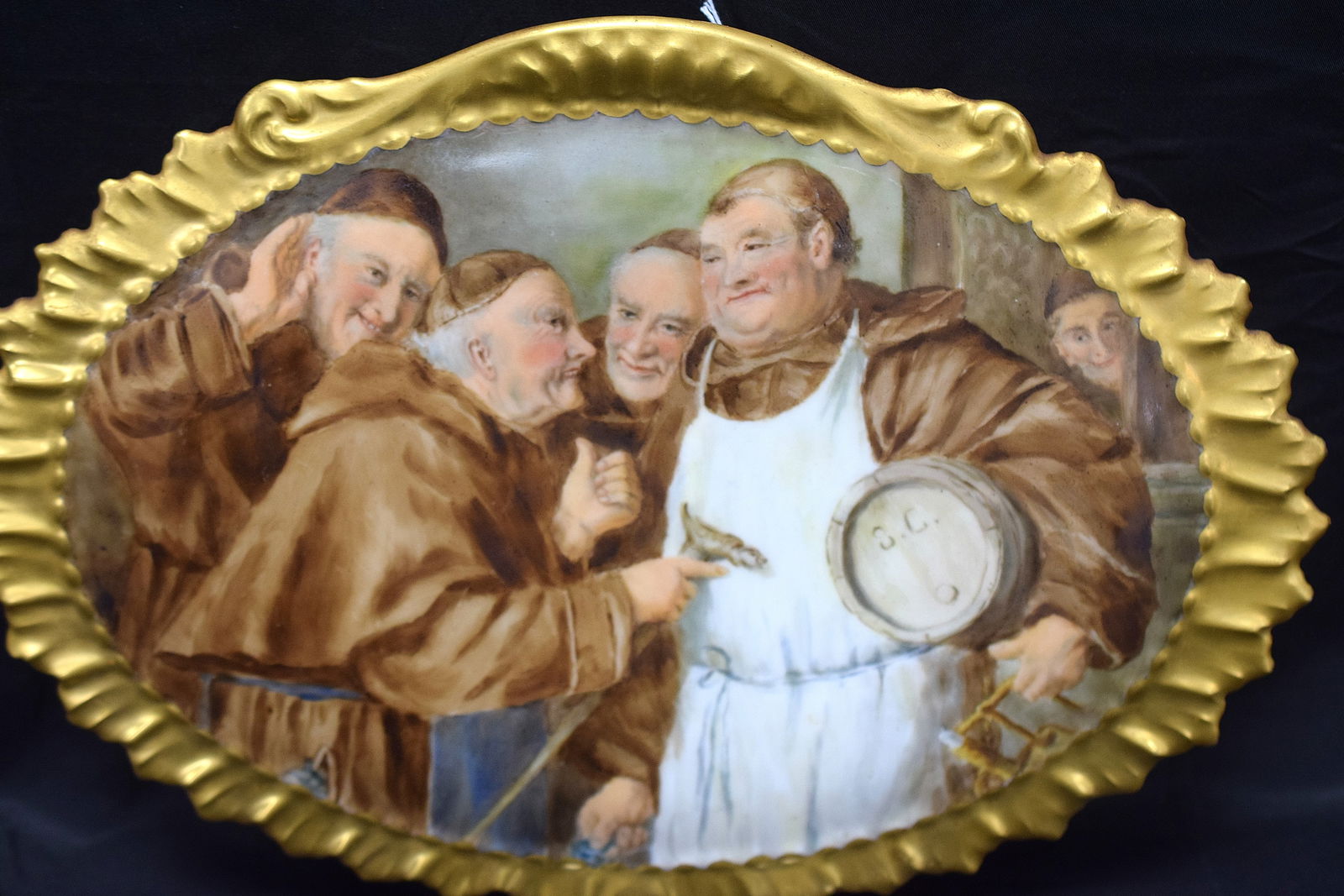 19TH FRENCH HAND PAINTED PORCELAIN PLAQUE (1 of 5)